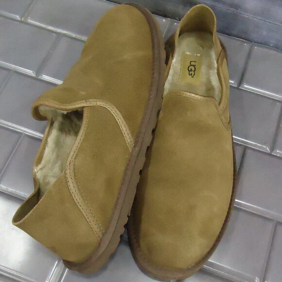 SIZE 10. Ugg Cooke suede slipper loafers shoes. main image 14